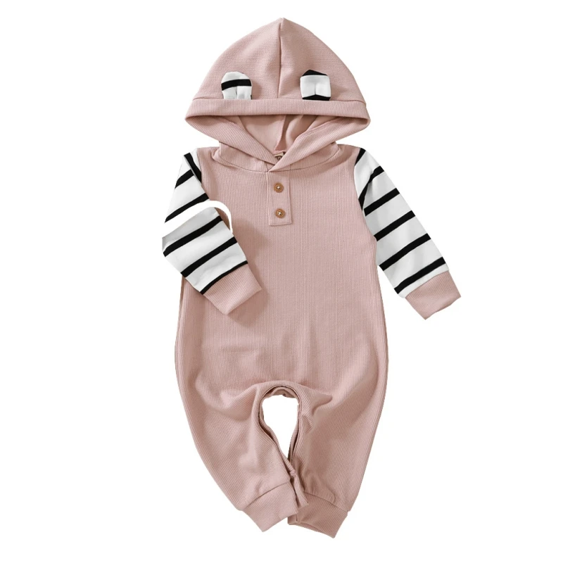 2020 Newborn Baby Hooded Romper Autumn Winter Baby Girl Long Sleeved Striped Print Hoodies Jumpsuit 3-24 M Infant Kids Clothing
2020 Newborn Baby Hooded Romper Autumn Winter Baby Girl Long Sleeved Striped Print Hoodies Jumpsuit 3-24 M Infant Kids Clothing