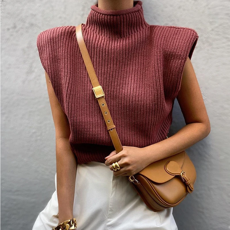 ZA 2020 new Autumn Winter Women Solid color knitting vest sweater Turtleneck knitted sweater pullover Casual sweater
ZA 2020 new Autumn Winter Women Solid color knitting vest sweater Turtleneck knitted sweater pullover Casual sweater