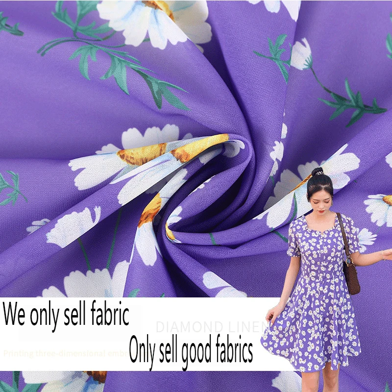 Printed floral chiffon fabric, used to sew ladies' dresses and tops, cannot penetrate 100X150cm DIY clothing sewing fabric
Printed floral chiffon fabric, used to sew ladies' dresses and tops, cannot penetrate 100X150cm DIY clothing sewing fabric