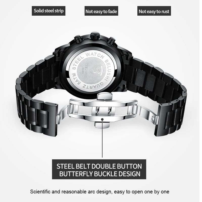 Brand Mens Watches Luxury Sports Quartz Watch Men Stainless Steel Waterproof Chronograph Wristwatch Date Male Clock
Brand Mens Watches Luxury Sports Quartz Watch Men Stainless Steel Waterproof Chronograph Wristwatch Date Male Clock