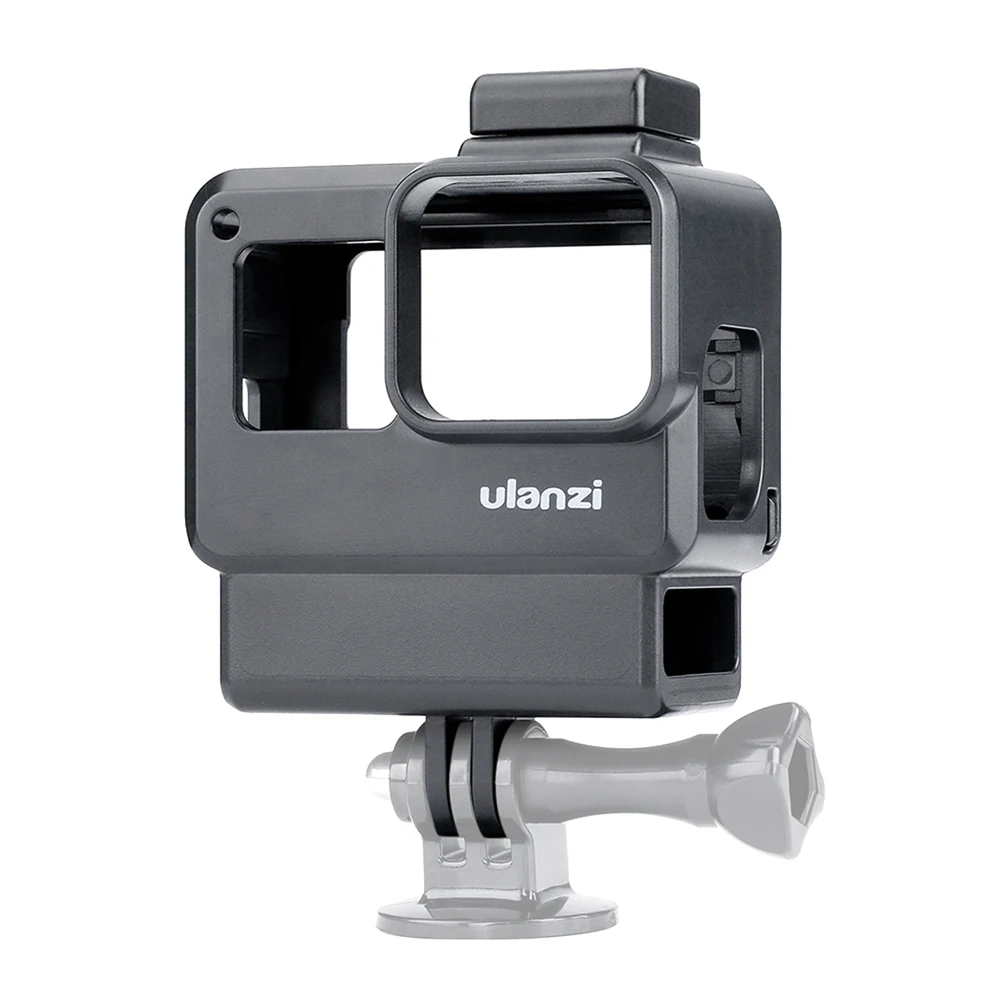 

Чехол для экшн-камеры Ulanzi V2 Vlog для GoPro Hero 7 6 5 Black с креплением холодного башмака для внешнего микрофона + адаптер для микрофона 3,5 мм