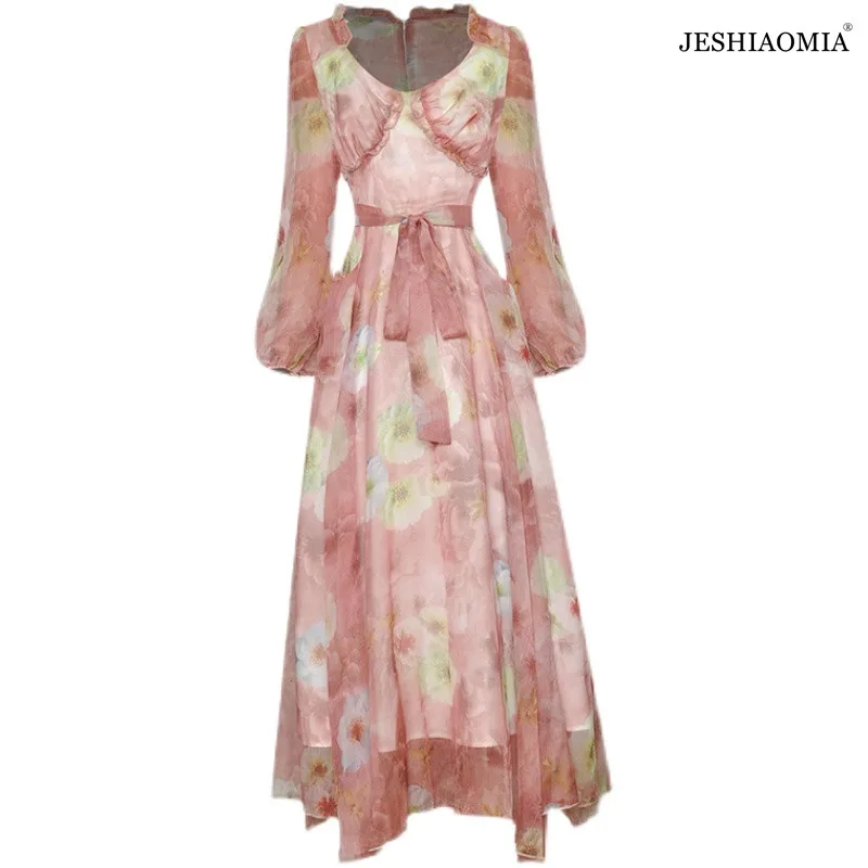 JESHIAOMIA- 2021 осеннее платье миди с V-образным вырезом и цветочным принтом с рукавами-фонариками и поясом
JESHIAOMIA- 2021 осеннее платье миди с V-образным вырезом и цветочным принтом с рукавами-фонариками и поясом