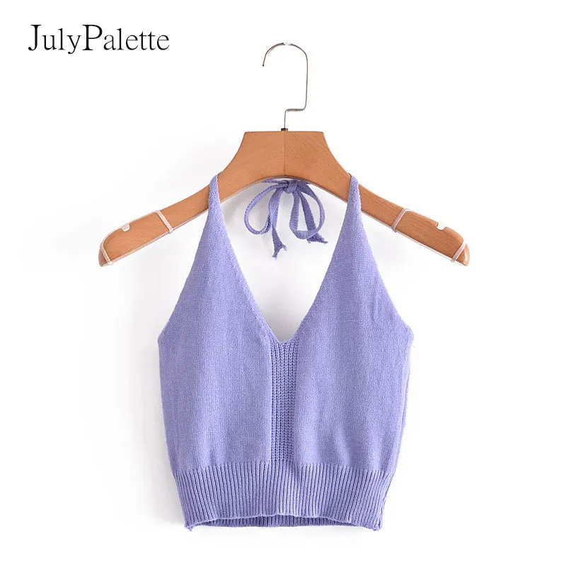 Julypalette 2021 модный вязаный женский жилет на бретельках с открытой спиной и V-образным вырезом, женские майки, уличный стиль, Однотонный женский...
Julypalette 2021 модный вязаный женский жилет на бретельках с открытой спиной и V-образным вырезом, женские майки, уличный стиль, Однотонный женский...