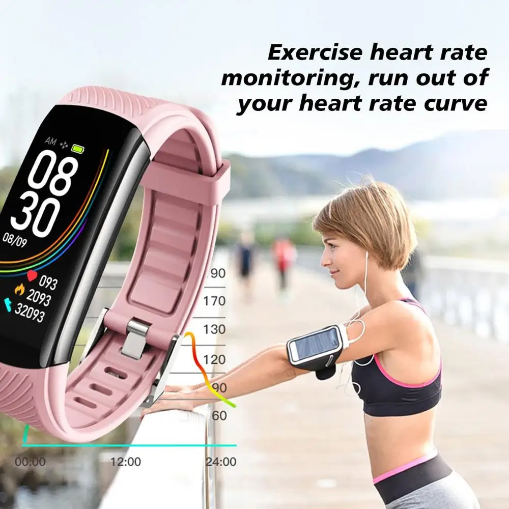 C6T Body Temperature Bracelet Watch Information Push Sleep Exercise Step Smart Bracelet Waterproof Fashion Bracelet
C6T Body Temperature Bracelet Watch Information Push Sleep Exercise Step Smart Bracelet Waterproof Fashion Bracelet