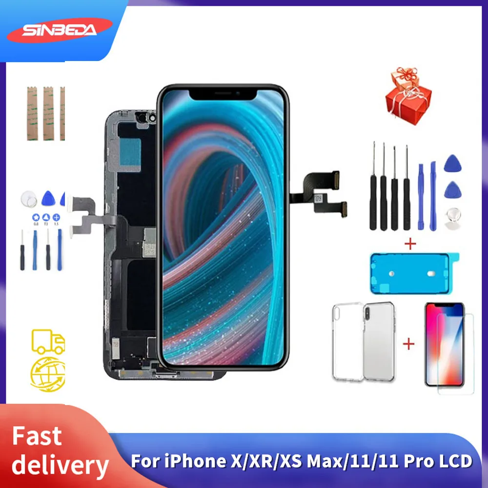 AAA+++ Display For iPhone XR XS Max 11 Screen Replacement For iPhone X 11 Pro Max LCD Display With 3D Touch Digitizer Assembly
AAA+++ Display For iPhone XR XS Max 11 Screen Replacement For iPhone X 11 Pro Max LCD Display With 3D Touch Digitizer Assembly