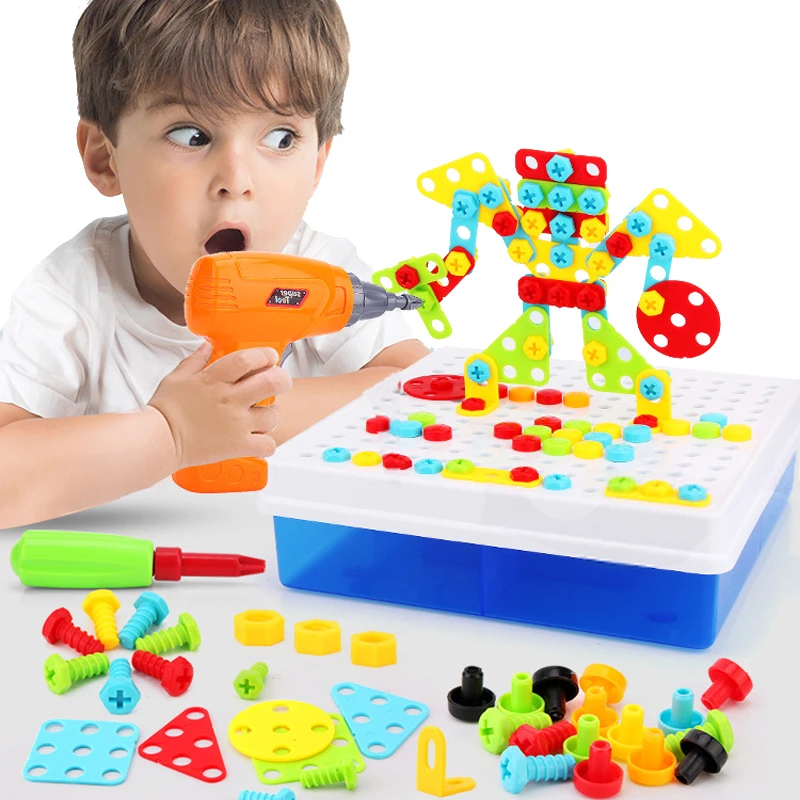 Kids Children Disassembly And Assembly Screw Nut Puzzle DIY Creative Educational Toys Assembly Toy Electric Drill Set Gift
Kids Children Disassembly And Assembly Screw Nut Puzzle DIY Creative Educational Toys Assembly Toy Electric Drill Set Gift