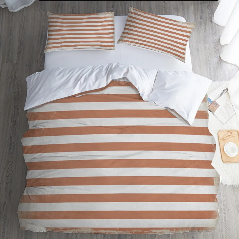 Red And White Stripes Bedding Set Luxury Microfiber Bed Sheet Single Double Queen King Size Duvet Cover Set 2/3pc Home Textiles
Red And White Stripes Bedding Set Luxury Microfiber Bed Sheet Single Double Queen King Size Duvet Cover Set 2/3pc Home Textiles