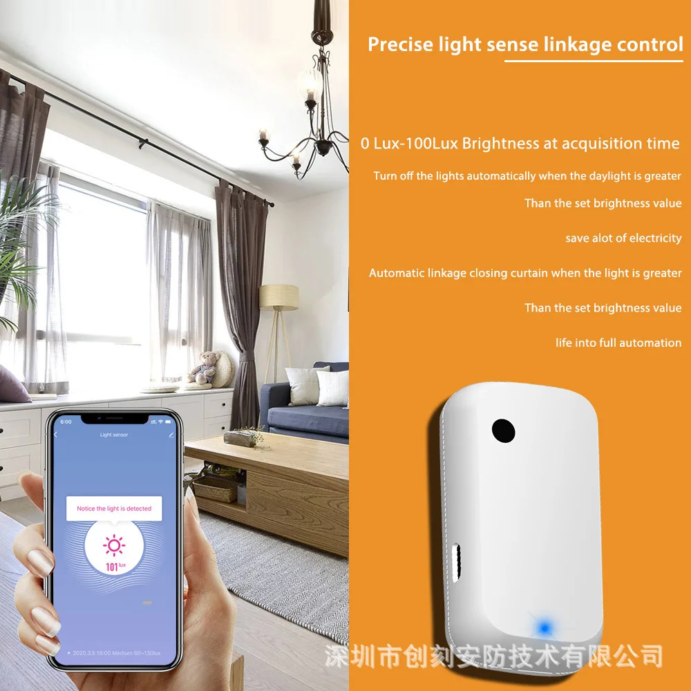Intelligent WIFI Illumination Sensor Smart WiFi Brightness Sensor Wi-Fi Photometric Sensors Smart Home Linka L1
Intelligent WIFI Illumination Sensor Smart WiFi Brightness Sensor Wi-Fi Photometric Sensors Smart Home Linka L1