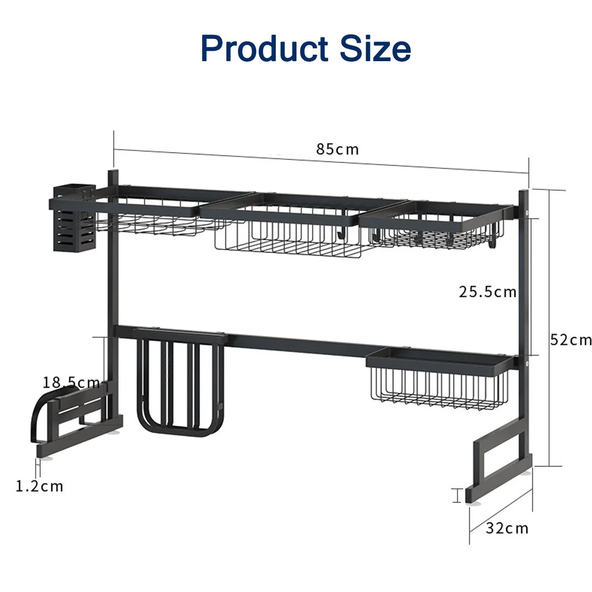 Stainless Steel Dish Drying Rack Over Sink Kitchen Organizer Shelf Storage Dish Drainer Drying Rack Holders Countertop Organizer
Stainless Steel Dish Drying Rack Over Sink Kitchen Organizer Shelf Storage Dish Drainer Drying Rack Holders Countertop Organizer