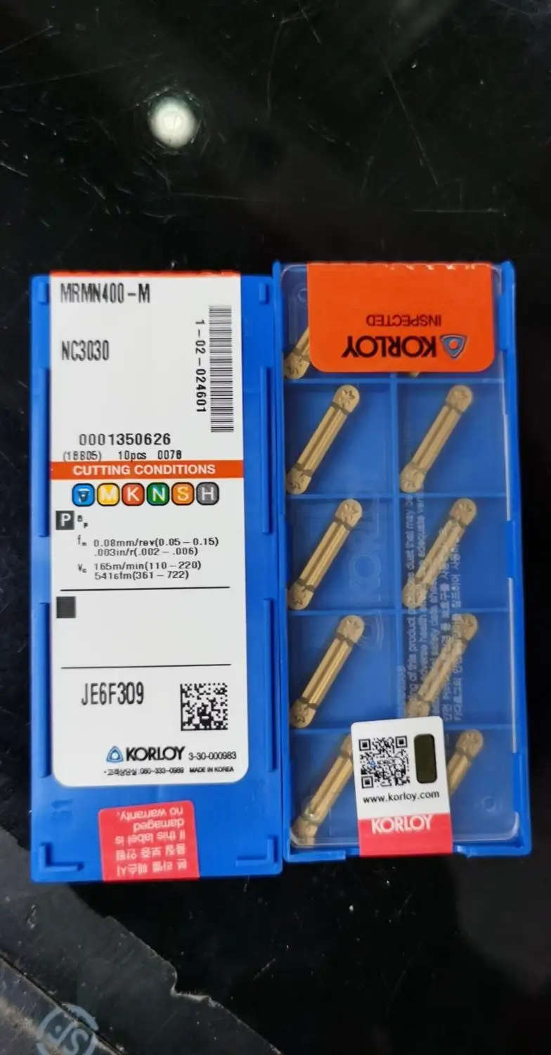 MRMN400-M NC3030 KORLOY токарные инструменты 100% Новые оригинальные высококачественные ножи с карбидным лезвием MRMN400-M NC3030
MRMN400-M NC3030 KORLOY токарные инструменты 100% Новые оригинальные высококачественные ножи с карбидным лезвием MRMN400-M NC3030