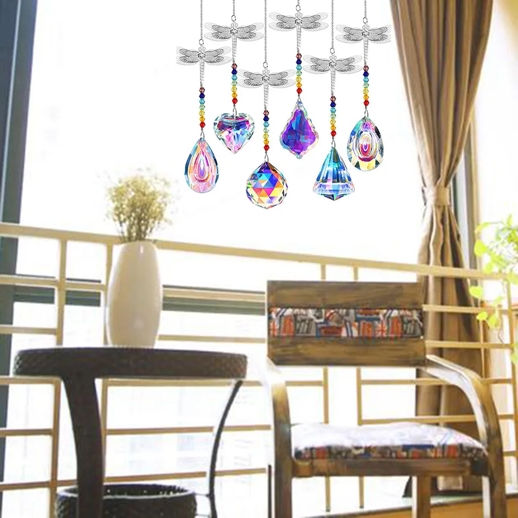 6 Pieces Colorful Crystal Chandelier Pendant Dragonfly Rainbow Crystal Hanging Crystal Pendants For Suncatchers Chandeliers
6 Pieces Colorful Crystal Chandelier Pendant Dragonfly Rainbow Crystal Hanging Crystal Pendants For Suncatchers Chandeliers