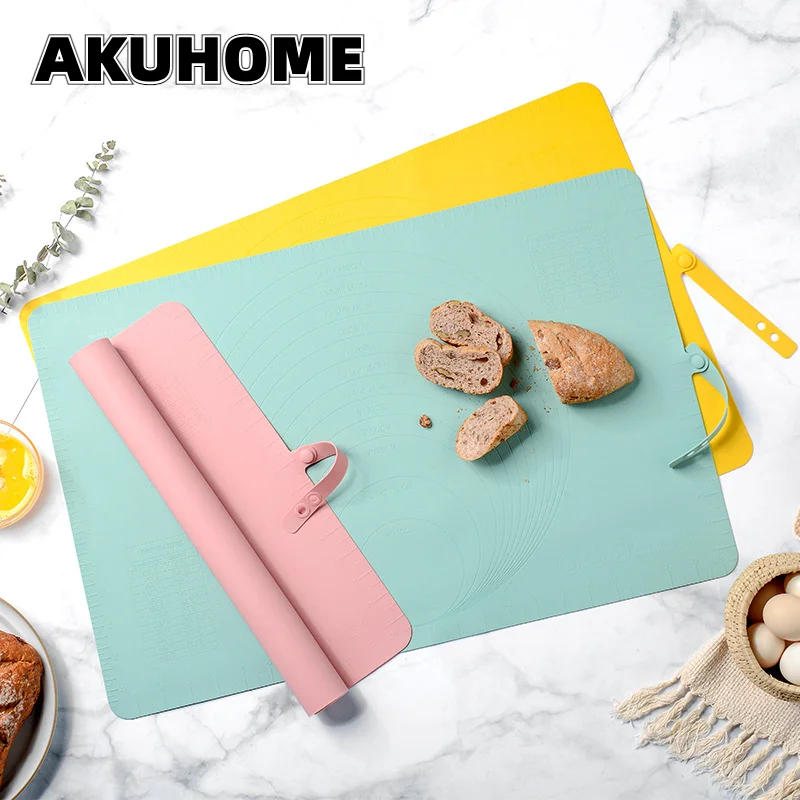 Silicone Kneading Mat Non-stick Baking with Scale Non-slip with Storage Belt Thickened Large-size Baking Mat Kitchen Gadgets
Silicone Kneading Mat Non-stick Baking with Scale Non-slip with Storage Belt Thickened Large-size Baking Mat Kitchen Gadgets