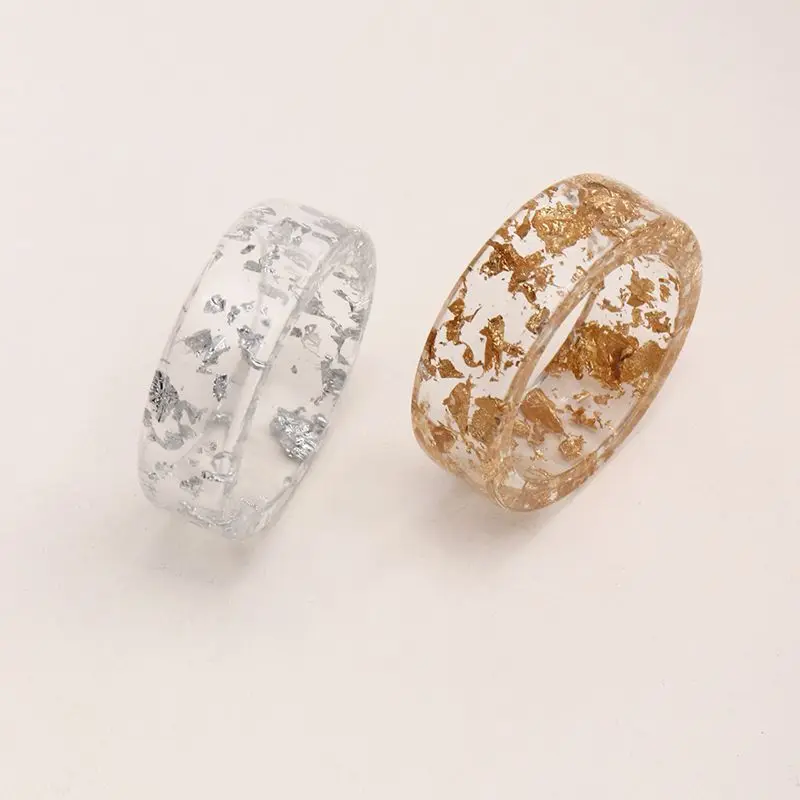 Fashion Transparent Acrylic Rings Gold Silver Resin Ring INS Style Personality Design Creative Stacking Finger Jewelry for Women
Fashion Transparent Acrylic Rings Gold Silver Resin Ring INS Style Personality Design Creative Stacking Finger Jewelry for Women