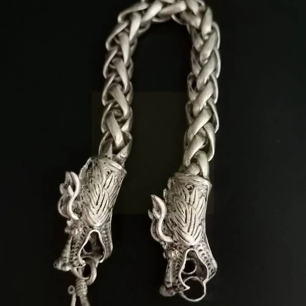 Collectible Old Tibet Silver Weave Chinese Dragon Dragon Hollow Bracelet Plated Bracelet Double Silver He W0i4
Collectible Old Tibet Silver Weave Chinese Dragon Dragon Hollow Bracelet Plated Bracelet Double Silver He W0i4