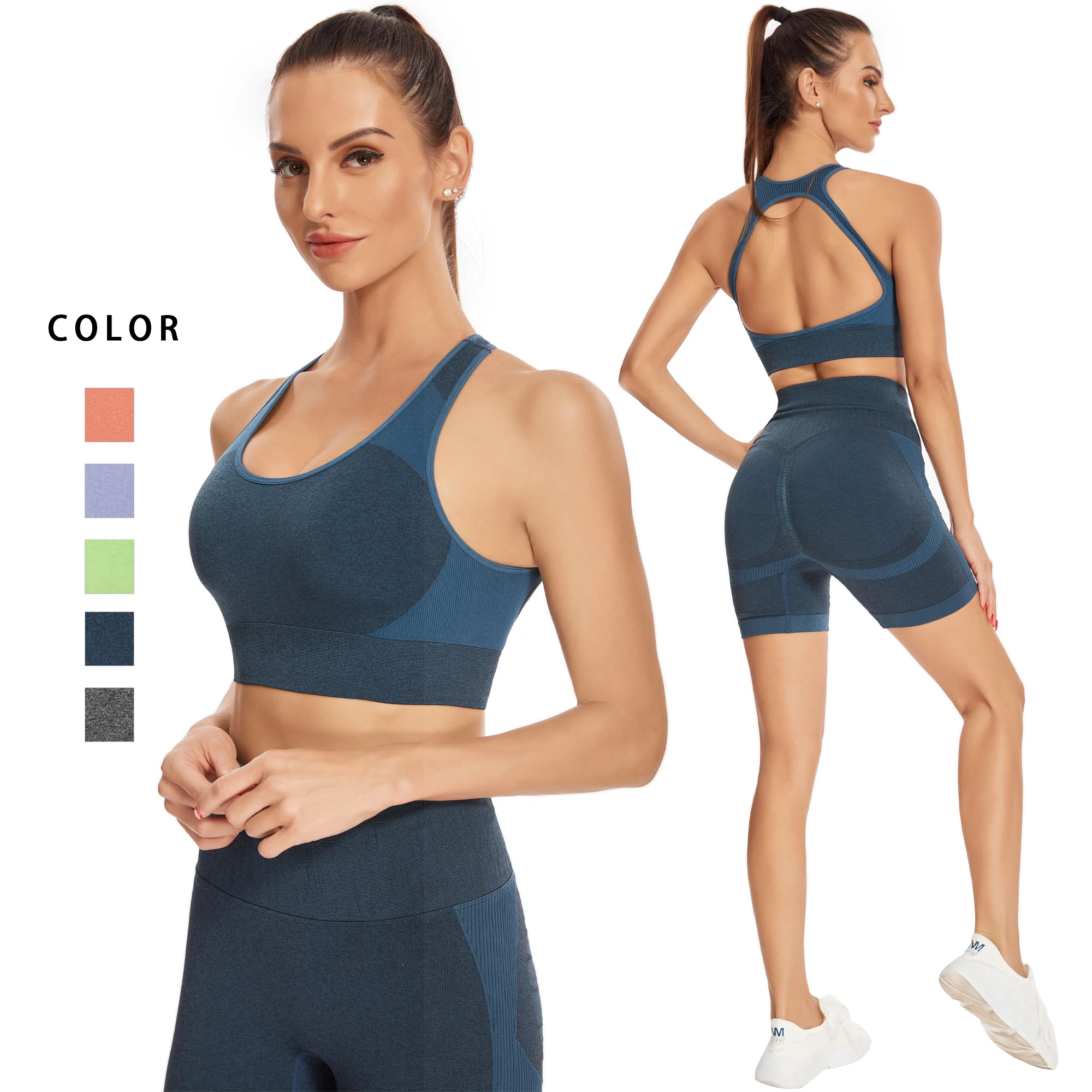 2Pcs Women Sport Suit Gym Set Sexy Bra Seamless Shorts Workout Running Clothing Gym Wear Athletic Yoga Set Free Shipping
2Pcs Women Sport Suit Gym Set Sexy Bra Seamless Shorts Workout Running Clothing Gym Wear Athletic Yoga Set Free Shipping