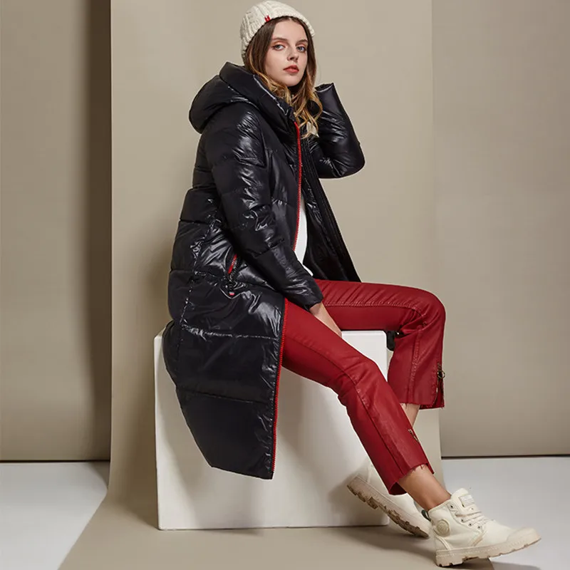 Women's down jacket keeps warm in winter, bright white duck down down jacket, women's new knee-length long women's casual jacket
Women's down jacket keeps warm in winter, bright white duck down down jacket, women's new knee-length long women's casual jacket