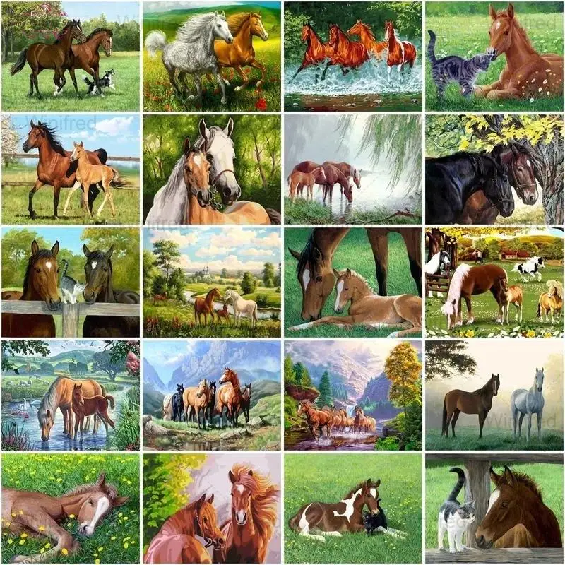 Full Square Drill Diamond Embroidery Horses Nature Landscape 5D DIY Diamond Art Painting Cross Stitch Kit Animal Scenery Picture
Full Square Drill Diamond Embroidery Horses Nature Landscape 5D DIY Diamond Art Painting Cross Stitch Kit Animal Scenery Picture