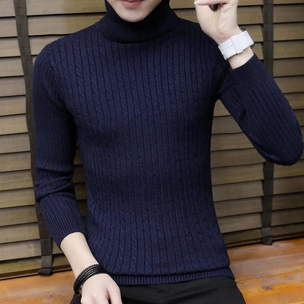 Men Solid Color Long Sleeve Turtle Neck Pullover Slim Knit Sweater Pullovers Top fashion men Pullover sweater
Men Solid Color Long Sleeve Turtle Neck Pullover Slim Knit Sweater Pullovers Top fashion men Pullover sweater