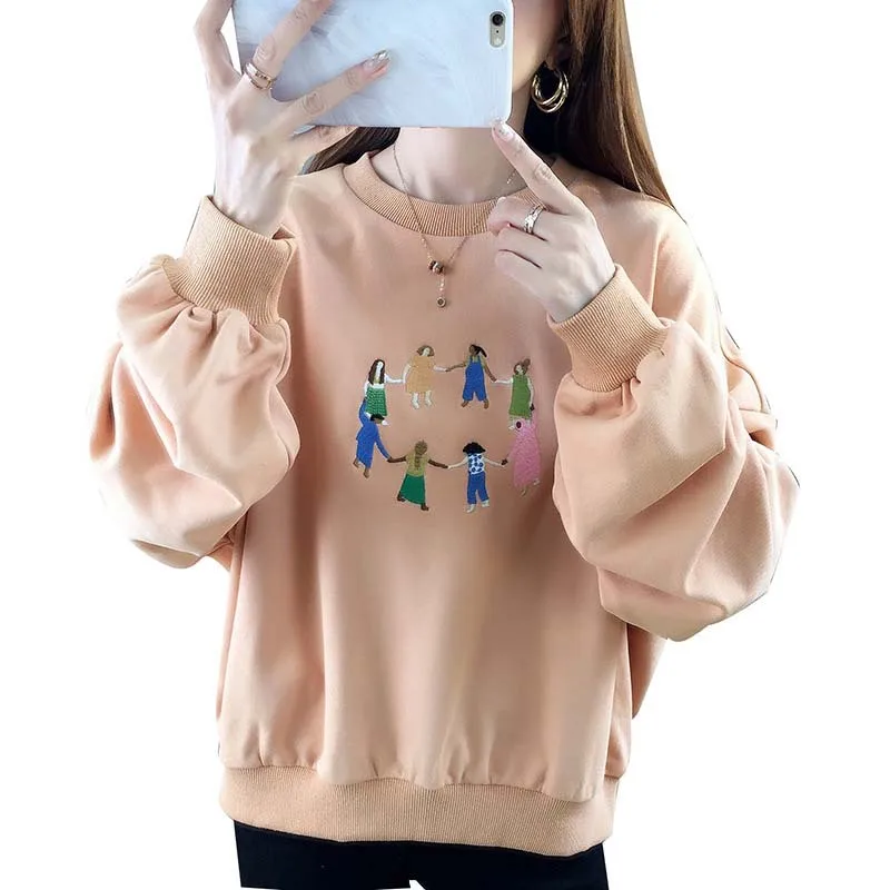 Autumn Women Fashion Sweatshirts Teen Girls Cartoon Print Sweatshirt Korean Style Women O-Neck Streetwear Hoodie Clothes
Autumn Women Fashion Sweatshirts Teen Girls Cartoon Print Sweatshirt Korean Style Women O-Neck Streetwear Hoodie Clothes
