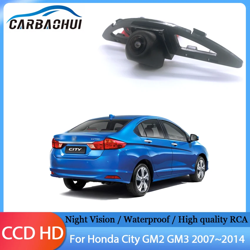 

170 Degree 1280P HD Car Rear view camera Vehicle camera Reversing Night vision Waterproof For Honda City GM2 GM3 2007~2014