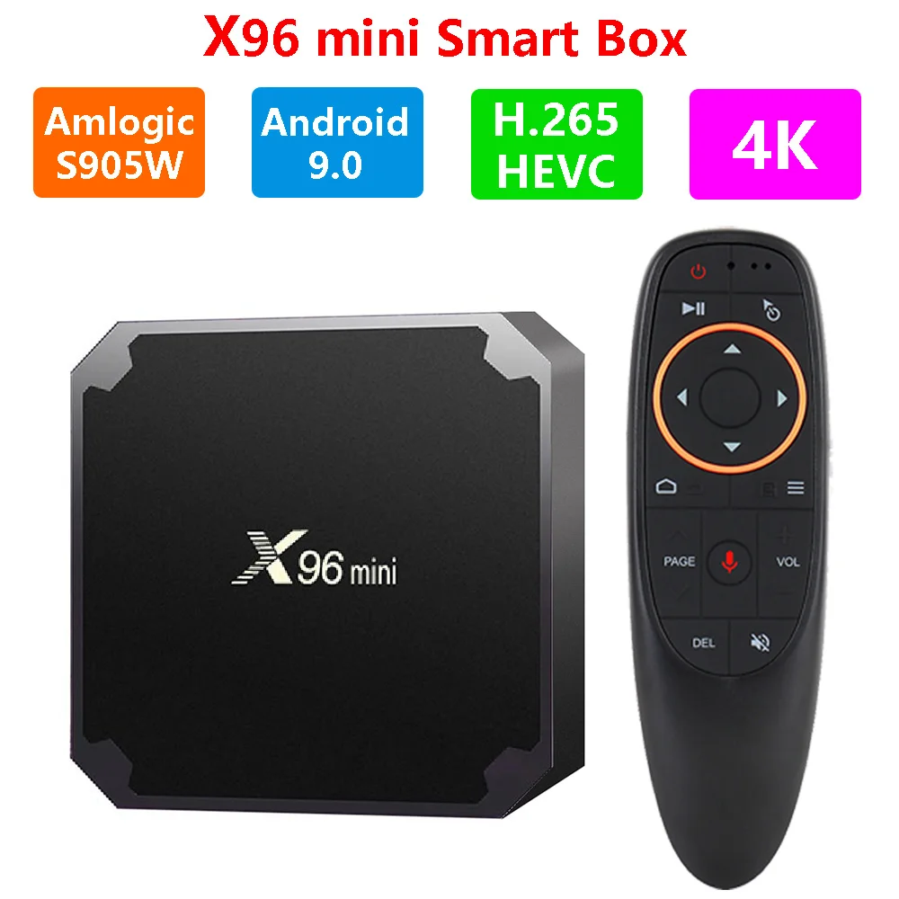 Приставка Смарт ТВ X96 mini на Android 9 0 4K с клавиатурой четырехъядерным процессором