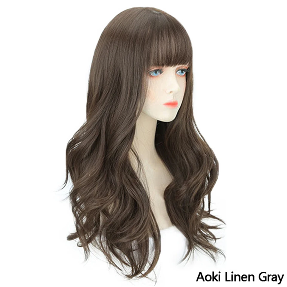 SHANGKE Synthetic Wigs Heat Resistant Daily Wig Long Wavy Hair Wigs For Women Natural Black Brown Gray Blonde Cosplay Wig
SHANGKE Synthetic Wigs Heat Resistant Daily Wig Long Wavy Hair Wigs For Women Natural Black Brown Gray Blonde Cosplay Wig