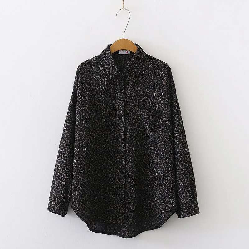Women's Floral Printing Temperament Blouse Female Spring Autumn Lapel Long Sleeve Shirt Elegant Women Blouse Tops
Women's Floral Printing Temperament Blouse Female Spring Autumn Lapel Long Sleeve Shirt Elegant Women Blouse Tops