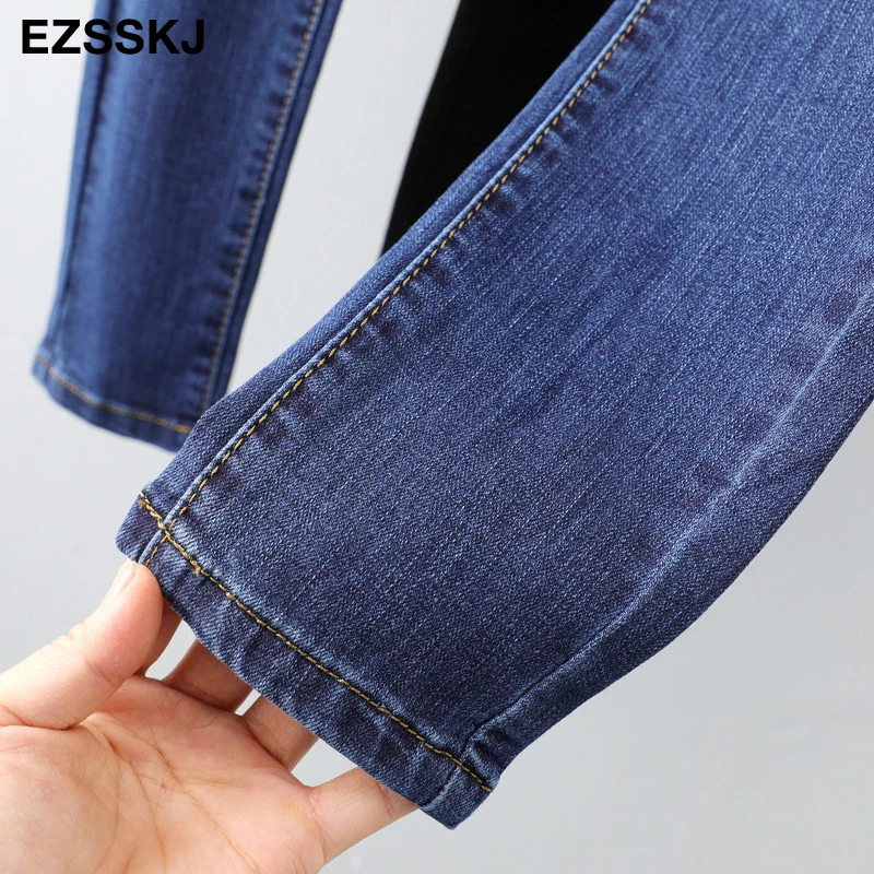 EZSSKJ high quality slim pencil Jeans Woman High Waist trousers Denim Trousers Washed Denim harem Pants loose long Pants
EZSSKJ high quality slim pencil Jeans Woman High Waist trousers Denim Trousers Washed Denim harem Pants loose long Pants