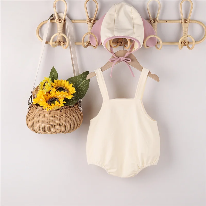 2Pcs Baby Boys Girls Cottton Romper,Breathable Sweet Style Infant Summer Creative Pocket Sleeveless Suspender Jumpsuit+Cute Cap
2Pcs Baby Boys Girls Cottton Romper,Breathable Sweet Style Infant Summer Creative Pocket Sleeveless Suspender Jumpsuit+Cute Cap
