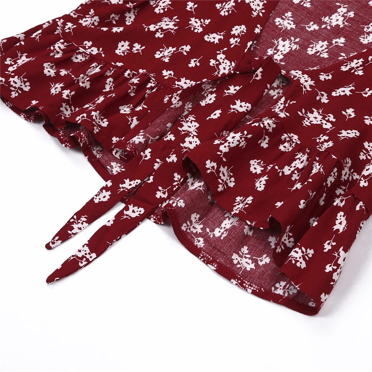 2020 Summer Women Sweet Floral Blouse Shirts Crop Top Ruffles Deep V neck Front Bowknot Casual Blouses Tops Female
2020 Summer Women Sweet Floral Blouse Shirts Crop Top Ruffles Deep V neck Front Bowknot Casual Blouses Tops Female