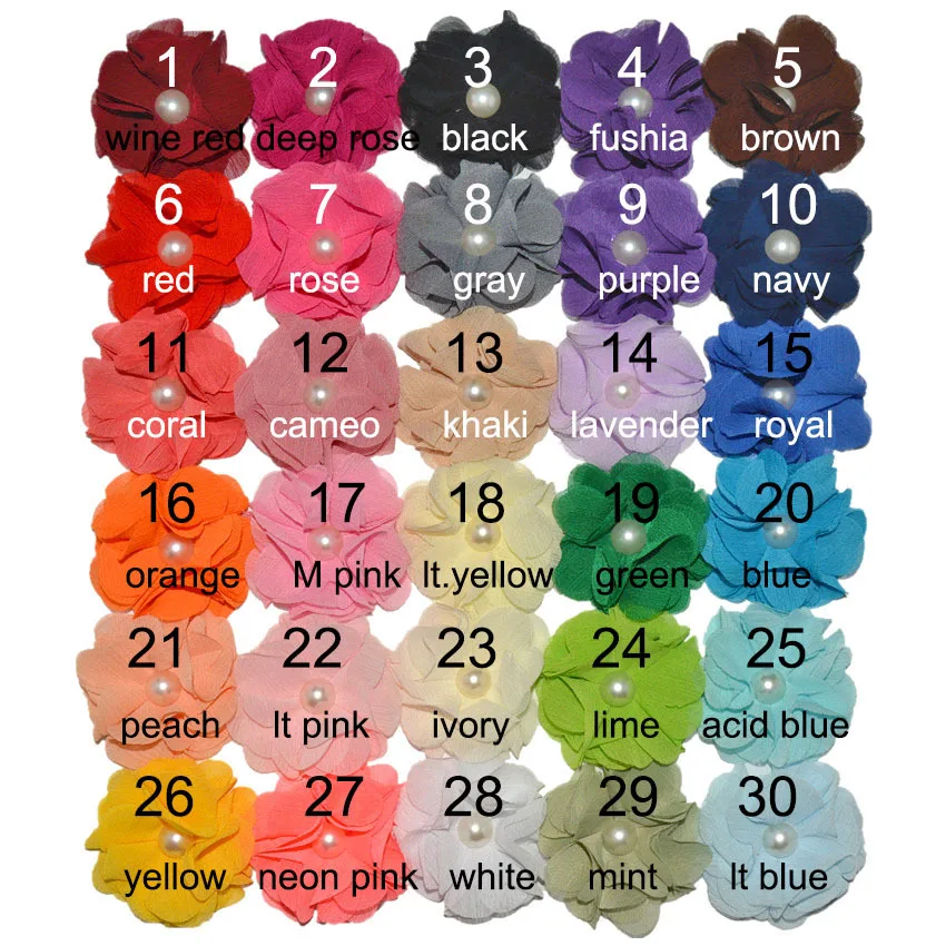 100pcs/lot 6 cm Pearl Chiffon Flower Handmade Artificial Headbands Accessories Hair Apparel Wedding Accessories Wholesale
100pcs/lot 6 cm Pearl Chiffon Flower Handmade Artificial Headbands Accessories Hair Apparel Wedding Accessories Wholesale