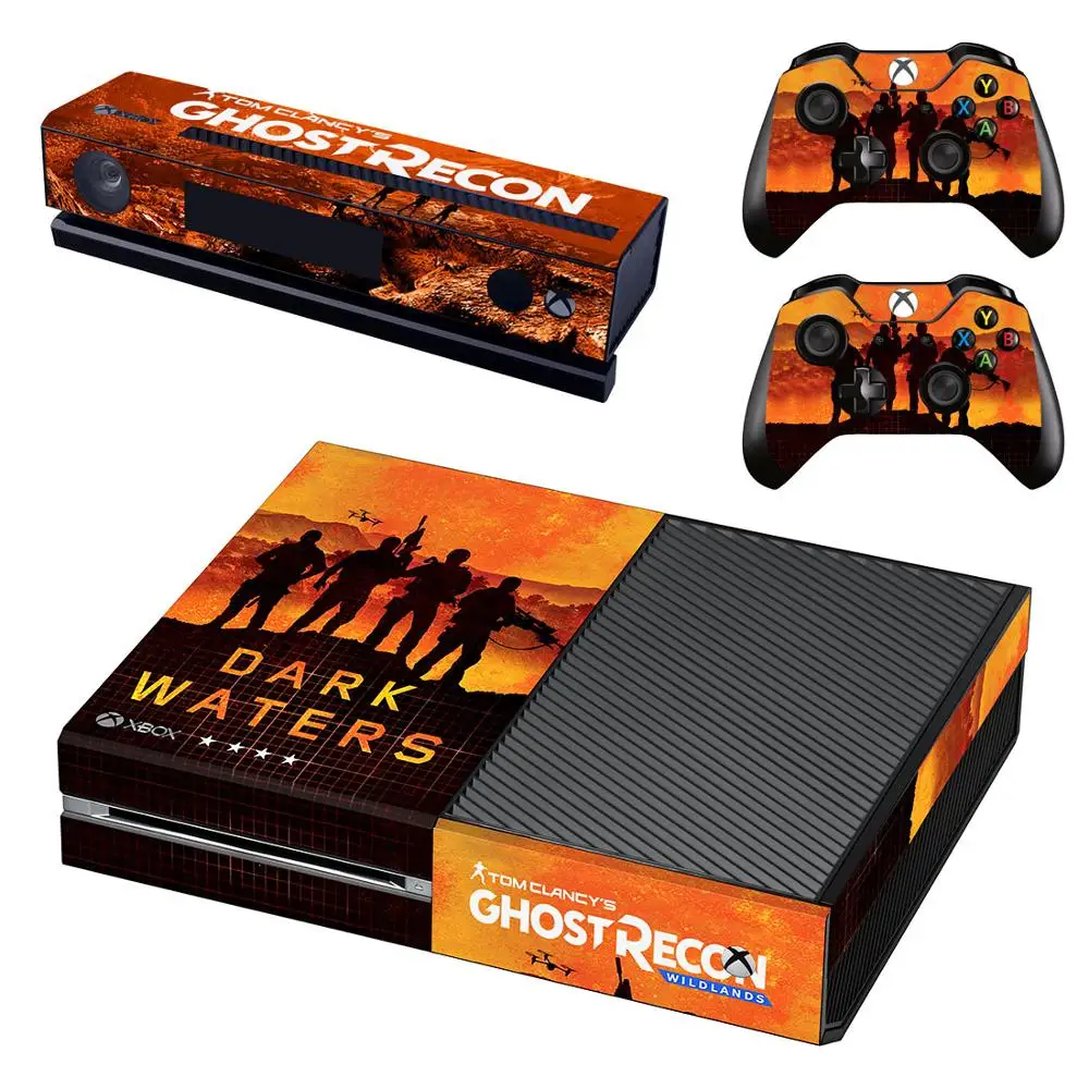 Наклейка Ghost Recon Wild Land для Xbox One консоли Kinect и 2 контроллеры Виниловая наклейка на
