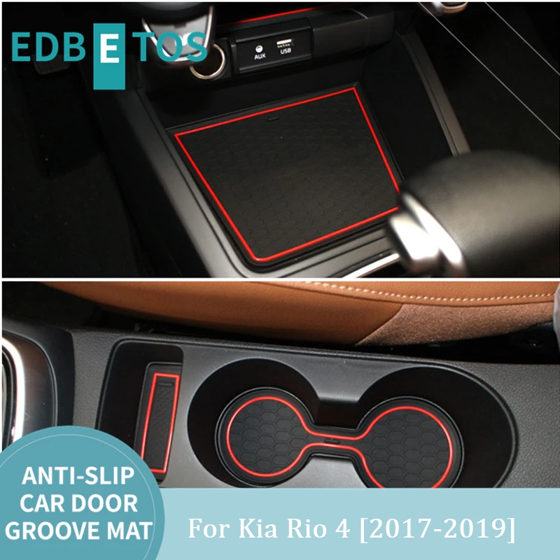Автомобильный коврик для гаджетов Kia Rio 4 X-Line RIO 2017 2018 2019 аксессуары гелевые