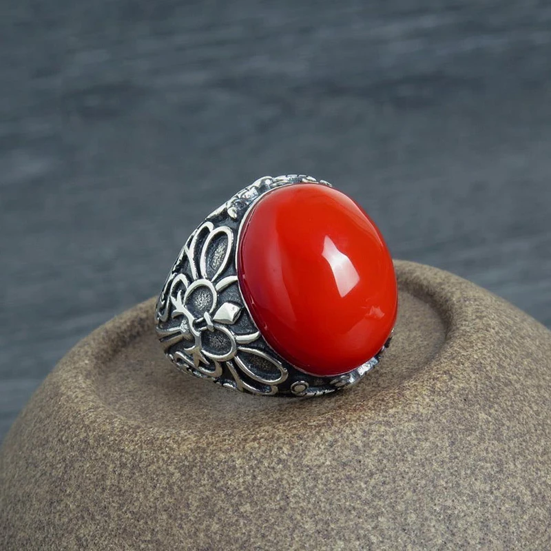 Kedoria New South Red Ring Men's And Women's Trendy Fashion Retro Ring Opening Adjustable Jewelry Accessories
Kedoria New South Red Ring Men's And Women's Trendy Fashion Retro Ring Opening Adjustable Jewelry Accessories