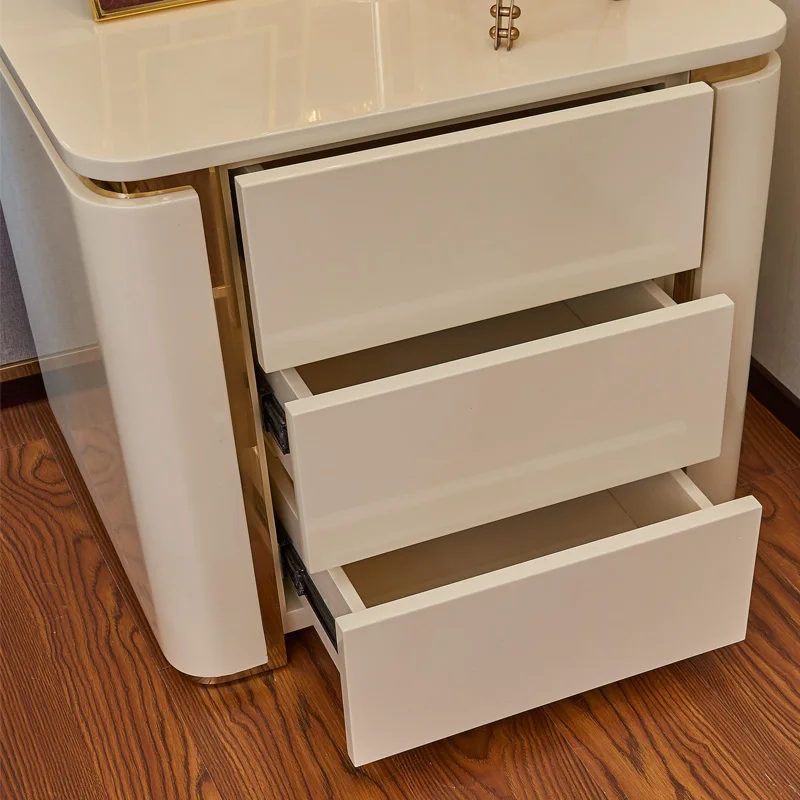 new design Post-modern bedside table cabinet nightstand simple light luxury bedside cabinet bedroomwith 3 storage drawer
new design Post-modern bedside table cabinet nightstand simple light luxury bedside cabinet bedroomwith 3 storage drawer