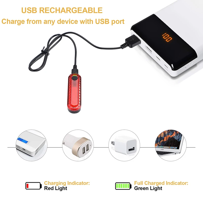 300 Lumens Bike Lights Usb Rechargeable Front Light Lamp Bike Headlight Rear Taillight Cycling LED Warning Lights Bike Accessori
300 Lumens Bike Lights Usb Rechargeable Front Light Lamp Bike Headlight Rear Taillight Cycling LED Warning Lights Bike Accessori