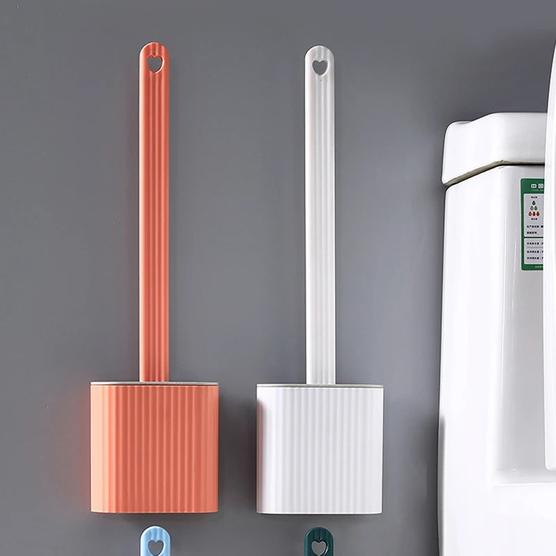 Silicone Toilet Brush With Toilet Brush Holder Creative Cleaning Brush Set Cleaning Brush For WC Bathroom Accessories Set 
Silicone Toilet Brush With Toilet Brush Holder Creative Cleaning Brush Set Cleaning Brush For WC Bathroom Accessories Set