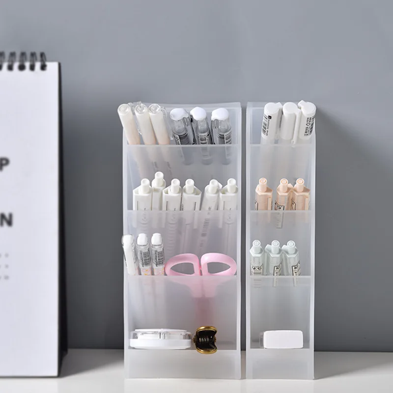 New Design Size S L Translucent Diagonal Four Grid Pen Pencil Holder Desktop Organizer Case Home School Office Accessories
New Design Size S L Translucent Diagonal Four Grid Pen Pencil Holder Desktop Organizer Case Home School Office Accessories
