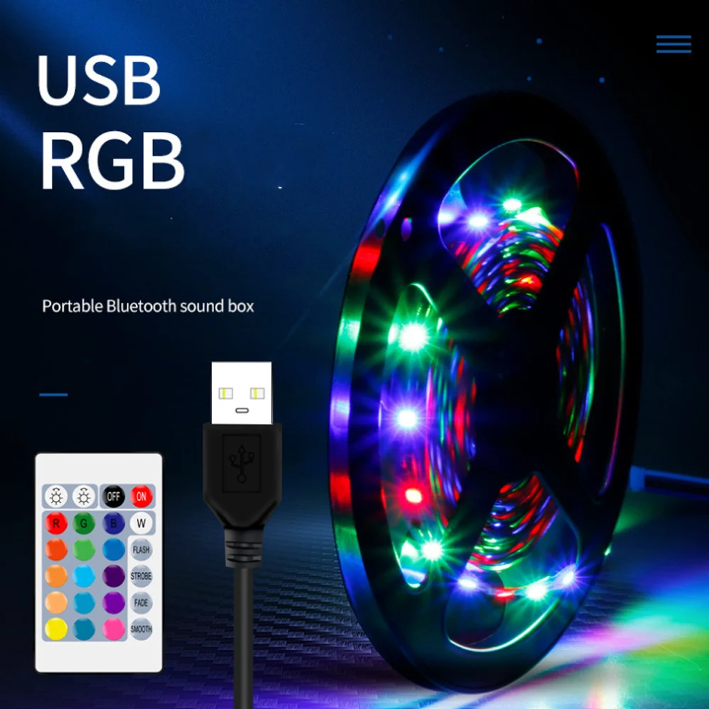 Светодиодная ленсветильник RGB 5050 с Bluetooth, гибкая лампа, 2 м, Диодная, USB-кабель, 5 в постоянного тока, освещение для стола, экрана, фосветильник т...
Светодиодная ленсветильник RGB 5050 с Bluetooth, гибкая лампа, 2 м, Диодная, USB-кабель, 5 в постоянного тока, освещение для стола, экрана, фосветильник т...