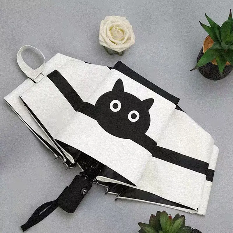 Automatic Parasol Black Rubber Layer Sun Umbrella Sun Protection Windproof UV Rain Dual-Use Folding Umbrella
Automatic Parasol Black Rubber Layer Sun Umbrella Sun Protection Windproof UV Rain Dual-Use Folding Umbrella