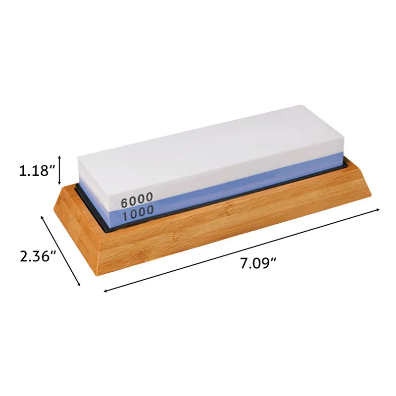 Double-sided Sharpening Stone 1000/6000, With Corner Guide, Correction Stone, Non-Slip Bamboo Base, Dual-Grit Wet Sharpener
Double-sided Sharpening Stone 1000/6000, With Corner Guide, Correction Stone, Non-Slip Bamboo Base, Dual-Grit Wet Sharpener