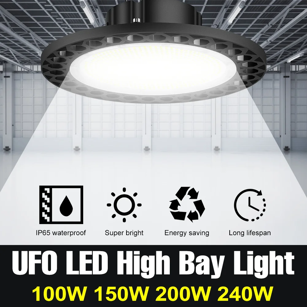 220V Garage Led Light Bulb UFO High Bay Lamp 240V Spotlight 100W Waterproof Industrial LED Lamps For Warehouse
220V Garage Led Light Bulb UFO High Bay Lamp 240V Spotlight 100W Waterproof Industrial LED Lamps For Warehouse