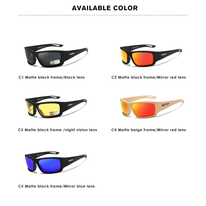 KDEAM Outdoor Cycling Sports Sunglasses Polarizing military mirrors KD711 for men and women in Europe and the United States
KDEAM Outdoor Cycling Sports Sunglasses Polarizing military mirrors KD711 for men and women in Europe and the United States