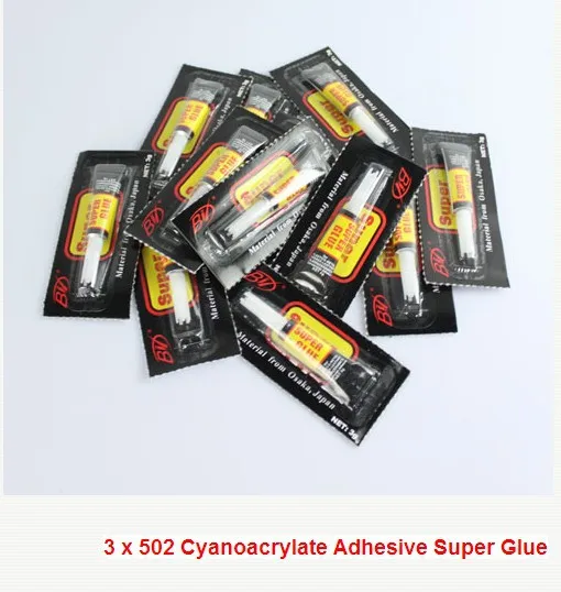 3Pcs/Lot 502 super liquid glue cyanoacrylate quick dry adhesive strong bond fast leather rubber metal home office school tool
3Pcs/Lot 502 super liquid glue cyanoacrylate quick dry adhesive strong bond fast leather rubber metal home office school tool