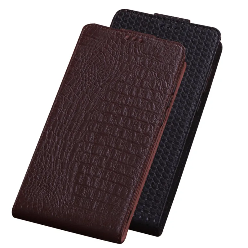 

Vertical Phone Case Genuine Leather Holster For Asus ZenFone 7 Pro ZS671KS/Asus ZenFone 7 ZS670KS Phone Bag Up and Down Cover