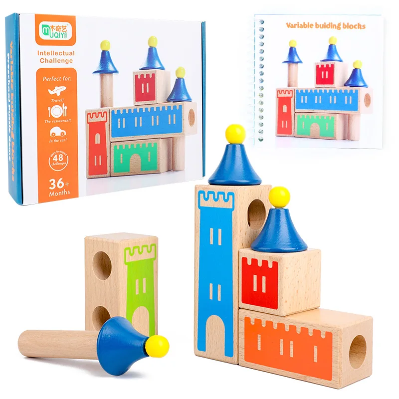 Children Wooden Game Various Castle Box Day and Night Blocks Parent-Child Interaction Kids Educational Toys Birthday Gift
Children Wooden Game Various Castle Box Day and Night Blocks Parent-Child Interaction Kids Educational Toys Birthday Gift