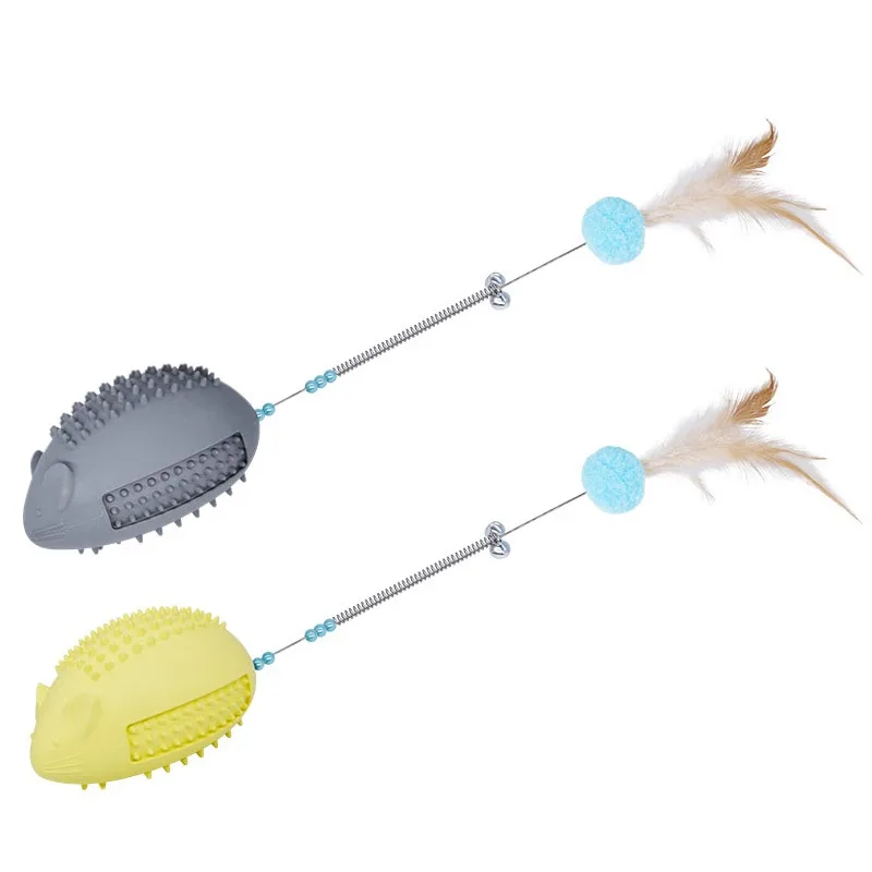 1pc Funny Interactive Cat Catnip Toy Rubber Mouse Cat Feather Teaser Wand Toys Pet Kitten Stick Chew Training Toys Pet Products 
1pc Funny Interactive Cat Catnip Toy Rubber Mouse Cat Feather Teaser Wand Toys Pet Kitten Stick Chew Training Toys Pet Products