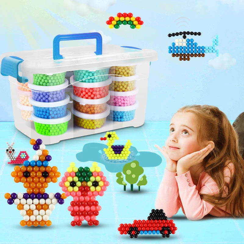 36 цветов 6000 шт. 5 мм бусины с распылителем воды DIY 3D головоломки игрушки Hama