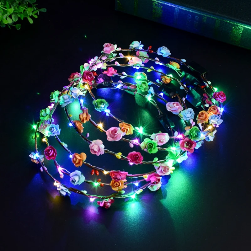 1pc Ten Lights Ten Fowers Flashing Light Bride Wreath Headdress Led Lights Night Market Children's Toys
1pc Ten Lights Ten Fowers Flashing Light Bride Wreath Headdress Led Lights Night Market Children's Toys