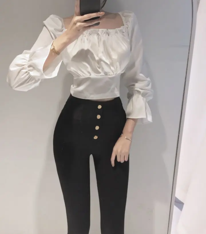 Women Tops and Blouses Solid Color Drawstring Korean Style Vintage Long Sleeve Casual Sexy Ladies Blusas Mujer 2021 Spring
Women Tops and Blouses Solid Color Drawstring Korean Style Vintage Long Sleeve Casual Sexy Ladies Blusas Mujer 2021 Spring